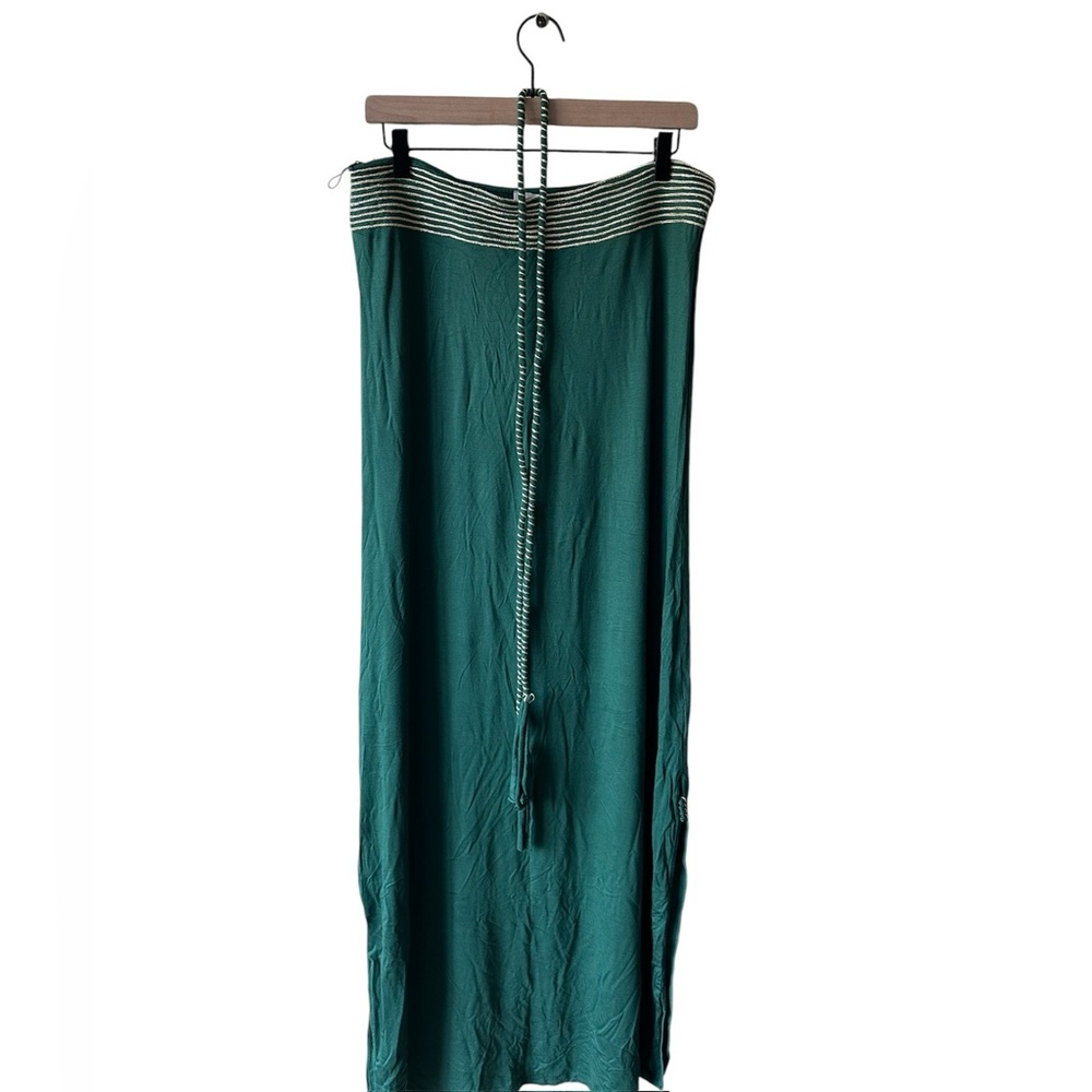 Forest Green Moroccan Touch Tube Top Maxi Dress